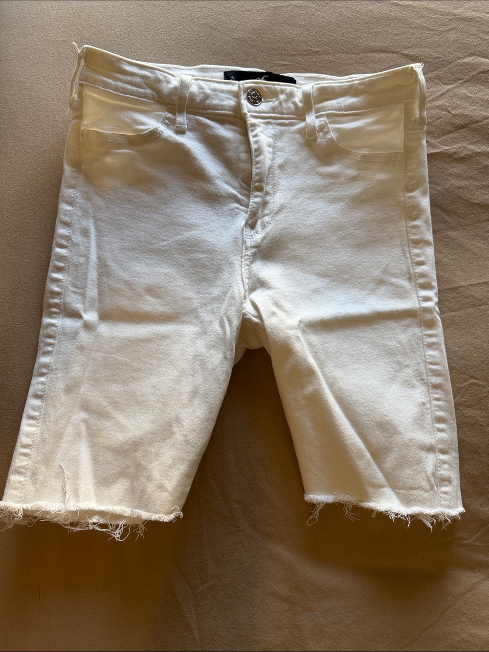 Hollister White High-Waist Women's Denim Shorts